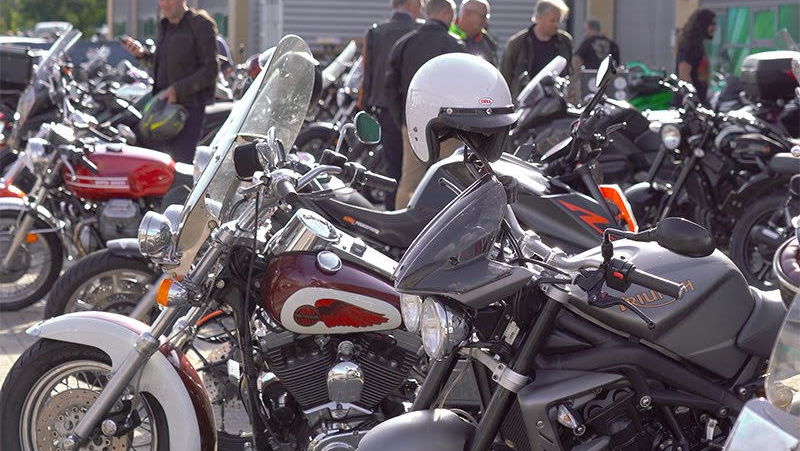 motorcycle meet-up.